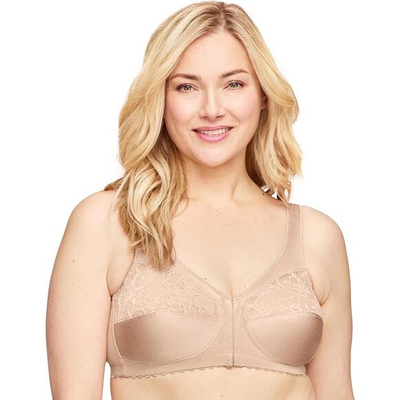 Glamorise Women's Full Figure MagicLift Front Close Support Bra Size 42C - Picture 1 of 10